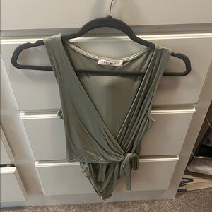 Blue Blush Olive Bodysuit